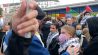 Greta Thunberg auf eine Pro-Palästina Demo in Berlin Kreuzberg. (Quelle: rbb)