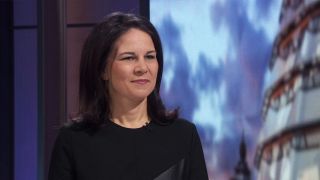 Annalena Baerbock im rbb-Studio. (Quelle: rbb)