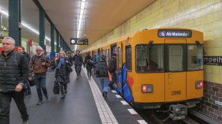 Archivbild: U6, U-Bahnhof Tempelhof, Tempelhof-Schöneberg, Berlin. (Quelle: dpa/Schoening)