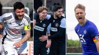 Der BFC Preussen, Lichtenberg 47 und Eintracht Mahlsdorf im Dreikampf um den Aufstieg in die Regionalliga. (Fotos: IMAGO / Matthias Koch)