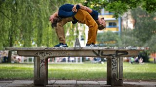 Die Aufführung "Entre Deux" bei den Potsdamer Tanztagen 2025.(Quelle:Jonas Zeidler)